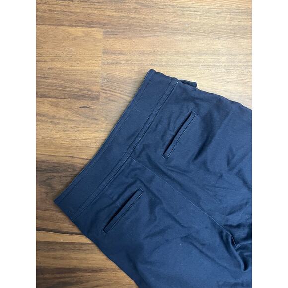 J. Crew Women 2 Officer Navy Patch-Pocket Stretch Twill Wide-Leg Pant - Picture 8 of 8